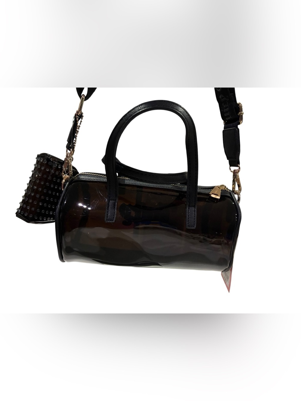 Juicy Couture Queen of Everything Black Sequin Mini Barrel Bag NWT - Picture 6 of 10